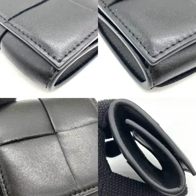 Pre-owned Bottega Veneta Intrecciato Black Intrecciato Coin Purse/coin Case ()