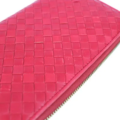 Pre-owned Bottega Veneta Intrecciato Red Color Intrecciato Coin Purse/coin Case ()