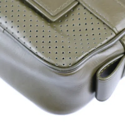 Pre-owned Bottega Veneta Khaki Olive Leather Pochette Shoulder Bag () In Khaki, Olive