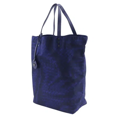 Pre-owned Bottega Veneta Navy Nylon Tote Bag ()