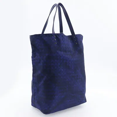 Pre-owned Bottega Veneta Navy Nylon Tote Bag ()