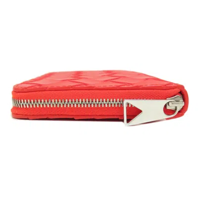 Pre-owned Bottega Veneta Red Color Pvc Coin Purse/coin Case ()