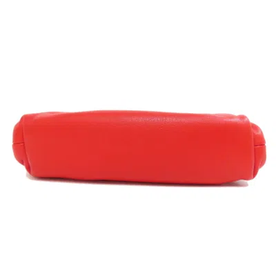 Pre-owned Bottega Veneta Red Color Suede Coin Purse/coin Case ()