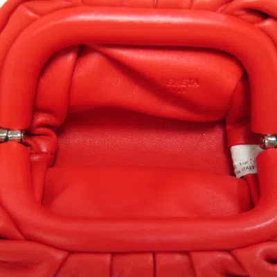 Pre-owned Bottega Veneta Red Color Suede Coin Purse/coin Case ()