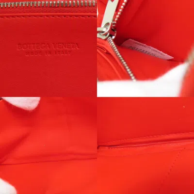 Pre-owned Bottega Veneta Red Color Pvc Coin Purse/coin Case ()