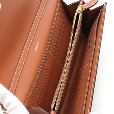Burberry Beige Brown Multi-color Coated Canvas Leather Shoulder Bag In Beige, Brown, Multi-color