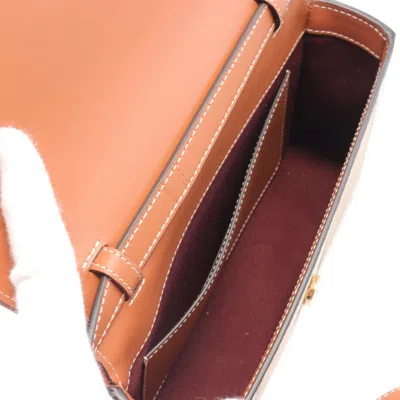Burberry Beige Brown Multi-color Coated Canvas Leather Shoulder Bag In Beige, Brown, Multi-color