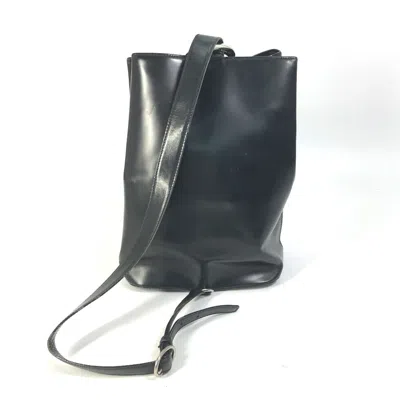 Pre-owned Cartier Black Leather Shoulder Bag ()