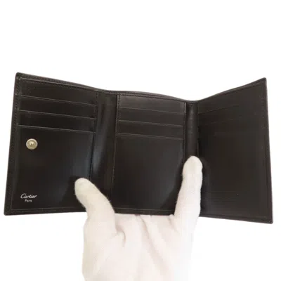 Pre-owned Cartier Brown Leather Wallet (bi-fold) ()
