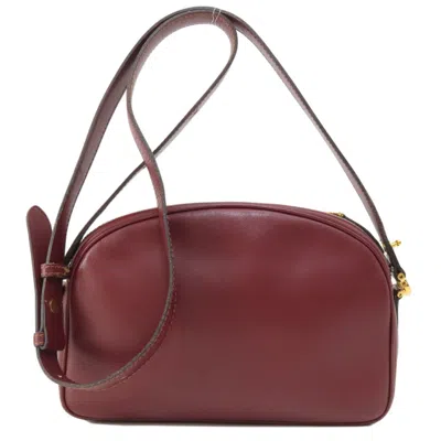 Pre-owned Cartier Red Color Leather Shoulder Bag ()