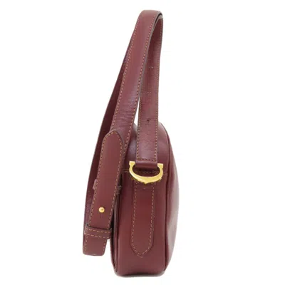 Pre-owned Cartier Red Color Leather Shoulder Bag ()