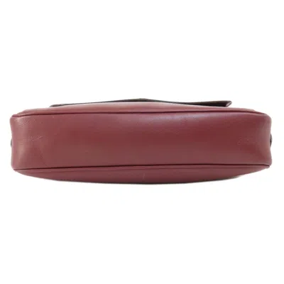 Pre-owned Cartier Red Color Leather Shoulder Bag ()