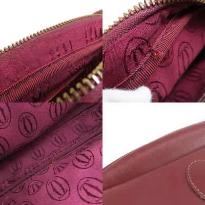 Pre-owned Cartier Red Color Leather Shoulder Bag ()