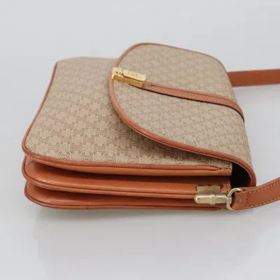 Pre-owned Celine Céline Triomphe Vintage Beige Canvas Shoulder Bag ()