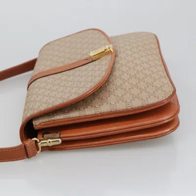 Pre-owned Celine Céline Triomphe Vintage Beige Canvas Shoulder Bag ()