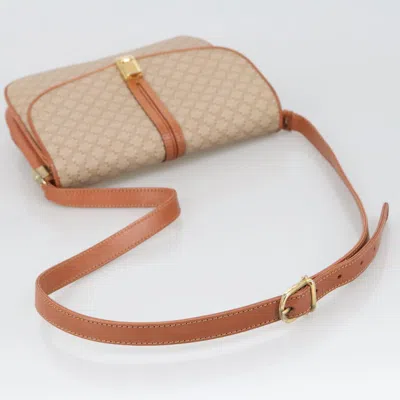 Pre-owned Celine Céline Triomphe Vintage Beige Canvas Shoulder Bag ()