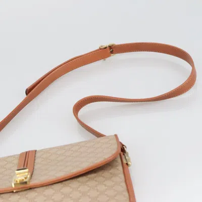 Pre-owned Celine Céline Triomphe Vintage Beige Canvas Shoulder Bag ()