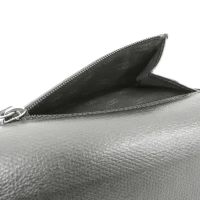 Pre-owned Chanel Black Leather Wallet (tri-fold) ()
