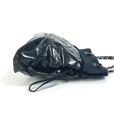 Pre-owned Chanel Black Patent Leather Tote Bag ()