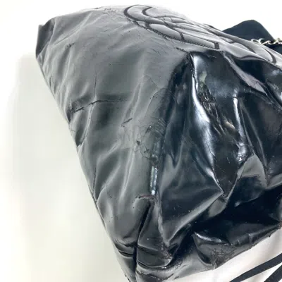 Pre-owned Chanel Black Patent Leather Tote Bag ()