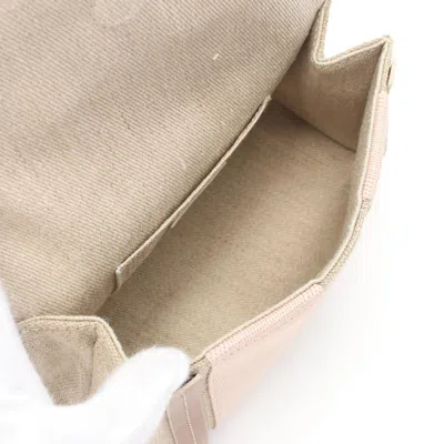 Chloé Beige Brown Pink Fabric Leather Shoulder Bag In Beige, Brown, Pink