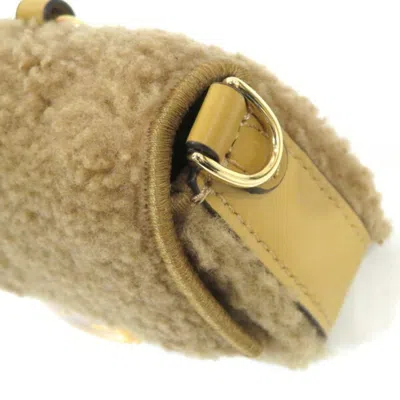 Pre-owned Fendi Camel Light Brown Canvas Leather Pouch Shoulder Bag () In Camel, Light Brown