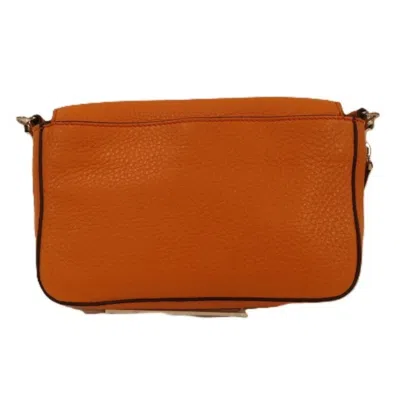 Pre-owned Fendi Orange Leather Shoulder Bag ()