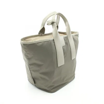 Furla Logo-handles Tote Bag In Beige, Green