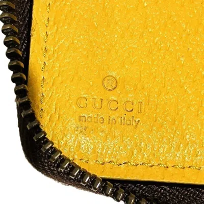 Pre-owned Gucci Beige Pvc Leather Long Wallet (bi-fold) ()