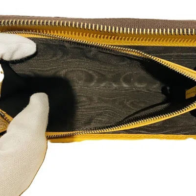 Pre-owned Gucci Beige Pvc Leather Long Wallet (bi-fold) ()