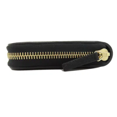 Pre-owned Gucci Black Leather Long Wallet (bi-fold) ()
