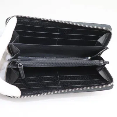 Pre-owned Gucci Black Leather Long Wallet (bi-fold) ()
