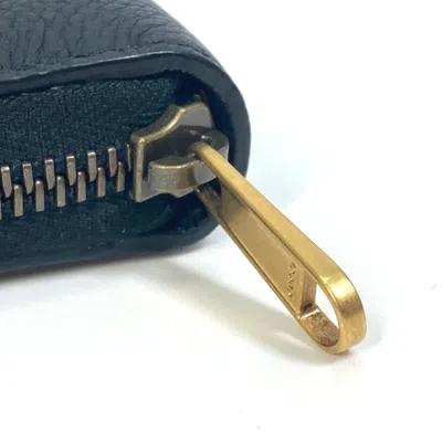 Pre-owned Gucci Black Leather Long Wallet (bi-fold) ()
