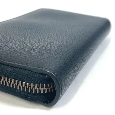 Pre-owned Gucci Black Leather Long Wallet (bi-fold) ()