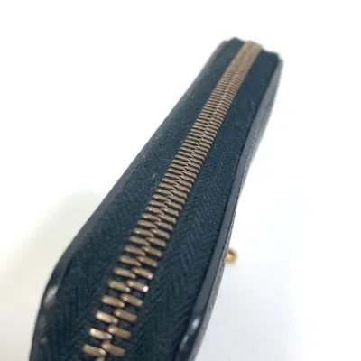 Pre-owned Gucci Black Leather Long Wallet (bi-fold) ()