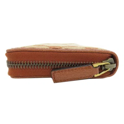 Pre-owned Gucci Brown Canvas Coin Purse/coin Case ()