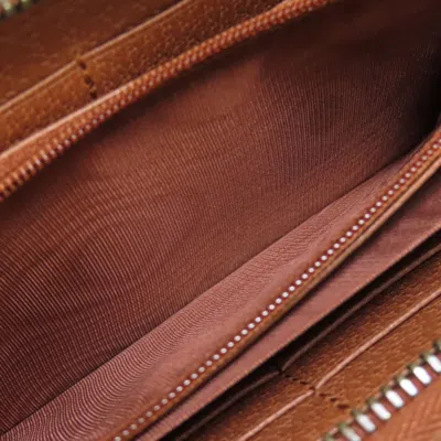Pre-owned Gucci Brown Canvas Coin Purse/coin Case ()