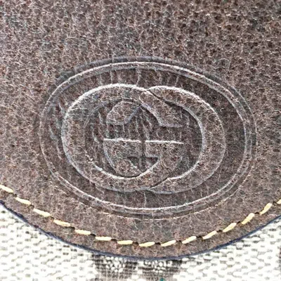 Pre-owned Gucci Sherry Line Brown Gg Supreme Leather Tote Bag ()
