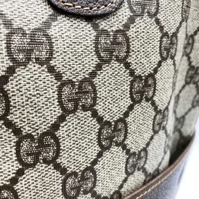 Pre-owned Gucci Sherry Line Brown Gg Supreme Leather Tote Bag ()