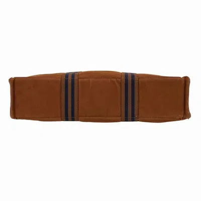 Pre-owned Hermes Bordeaux Cotton Canvas Tote Bag ()