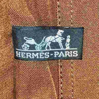 Pre-owned Hermes Bordeaux Cotton Canvas Tote Bag ()