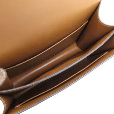 Pre-owned Hermes Constance Brown Epsom Leather Shoulder Bag ()