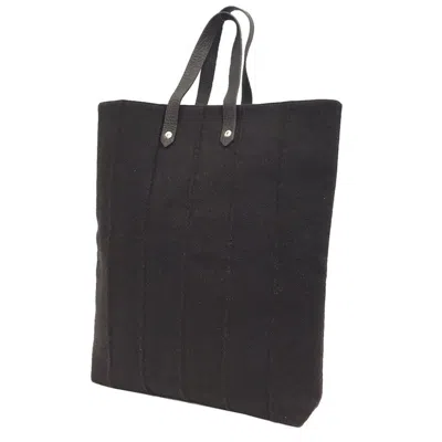 Pre-owned Hermes Dark Brown Wool Tote Bag ()
