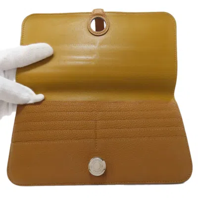 Pre-owned Hermes Dogon Brown Long Wallet (bi-fold) ()