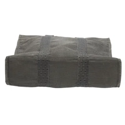 Pre-owned Hermes Gray Canvas Tote Bag ()