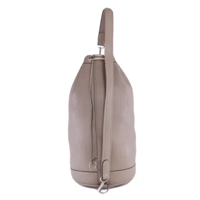Pre-owned Hermes Gray Leather Tote Bag ()