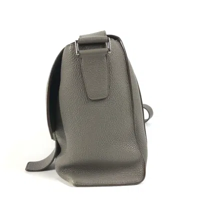 Pre-owned Hermes Gray Leather Shoulder Bag ()