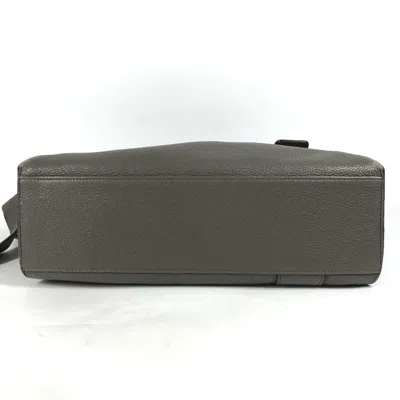 Pre-owned Hermes Gray Leather Shoulder Bag ()