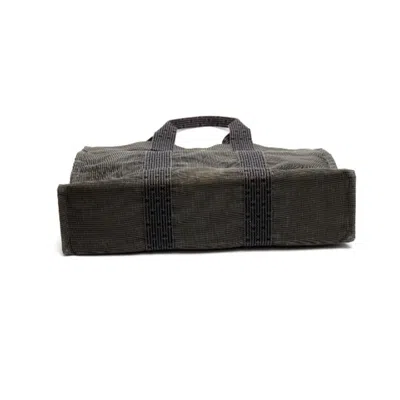 Pre-owned Hermes Her Line Gray Canvas Tote Bag ()