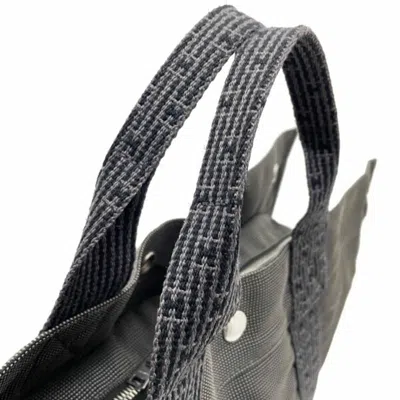 Pre-owned Hermes Her Line Gray Nylon Canvas Tote Bag ()